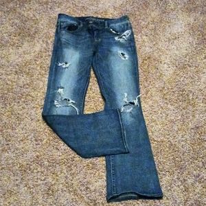 American Eagle Distressed Boot Jeans